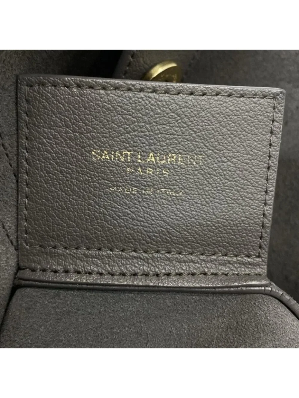Saint Laurent Paris Tote Toy Shopping Dark Gray Leather - Picture 9 of 12